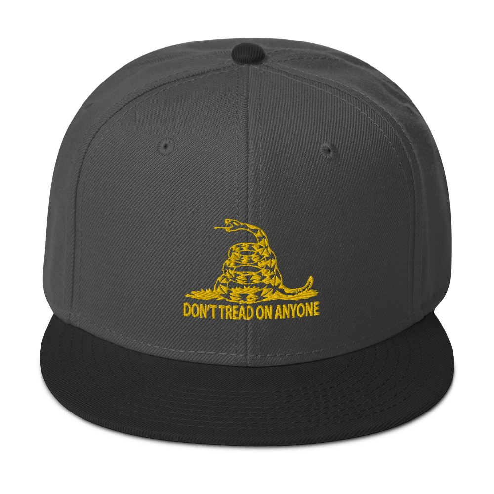 Don't Tread on Anyone Snapback Hat - Proud Libertarian - Proud Libertarian