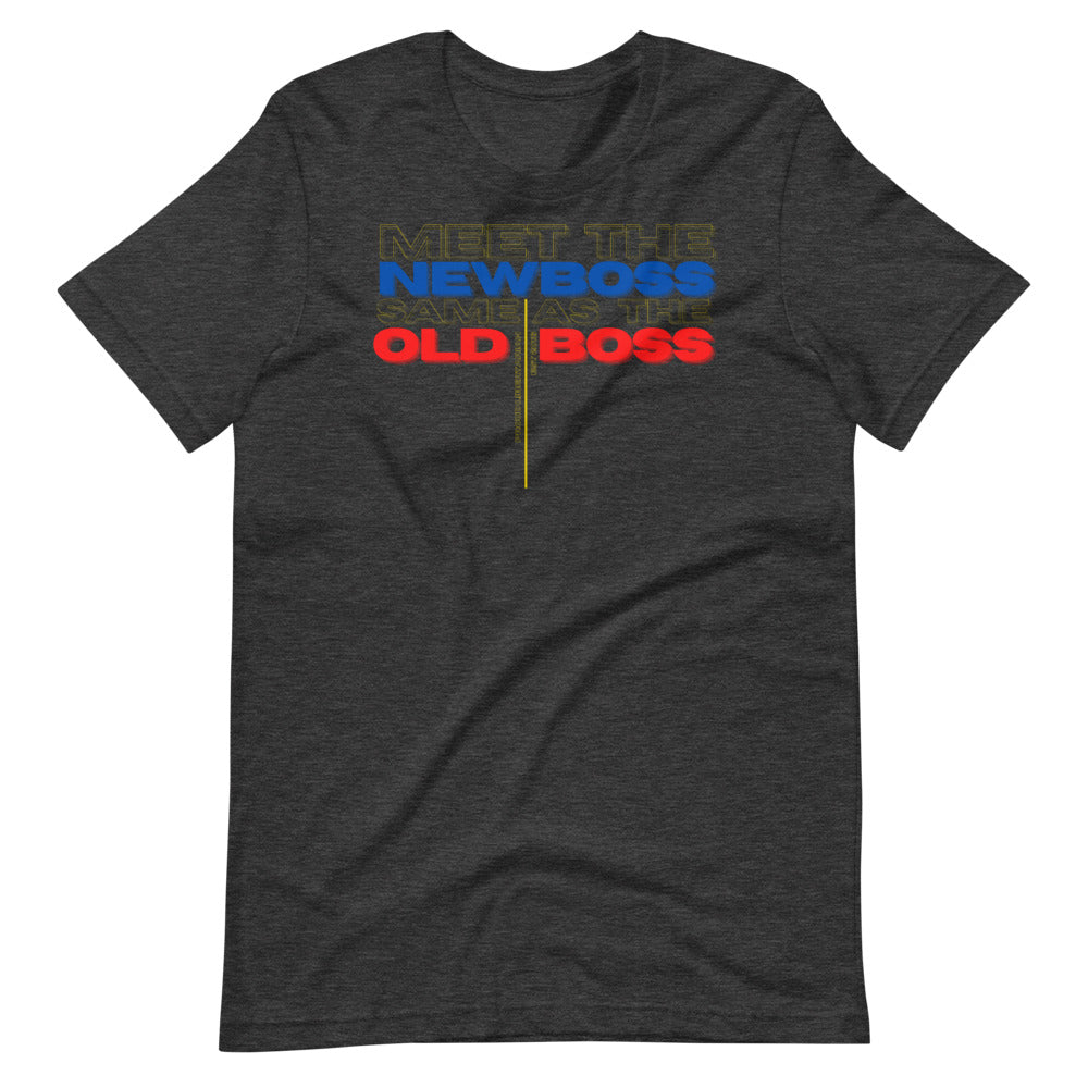 Meet the New Boss Same as the Old Boss - Short-Sleeve Unisex T-Shirt - Proud Libertarian - Proud Libertarian