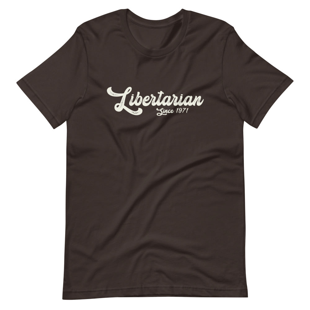 Libertarian 1971 Short-Sleeve Unisex T-Shirt - Proud Libertarian - Libertarian Frontier