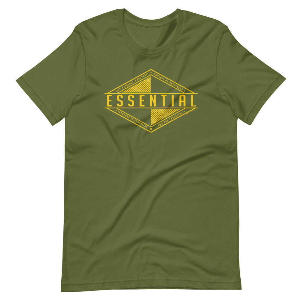 Liberty Is Essential. Short-Sleeve Unisex T-Shirt - Proud Libertarian - Pirate Smile