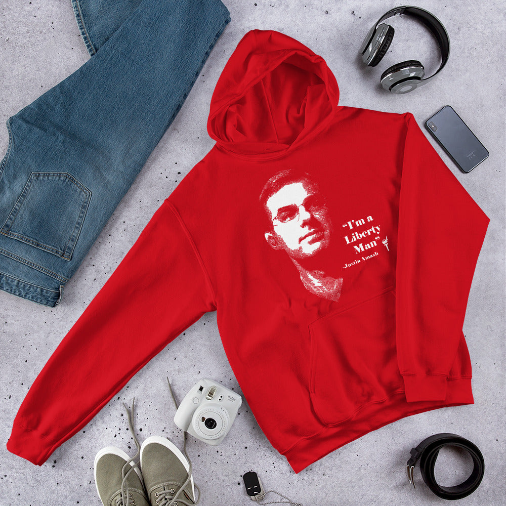 I'm a Liberty Man - Justin Amash Unisex Hoodie - Proud Libertarian - Pirate Smile