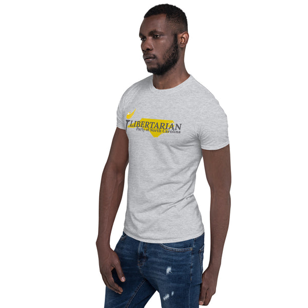 Libertarian Party of North Carolina Short-Sleeve Unisex T-Shirt - Proud Libertarian - Proud Libertarian