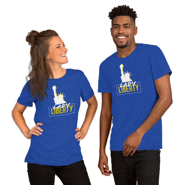 Lady Liberty Short-Sleeve Unisex T-Shirt - Proud Libertarian - Proud Libertarian