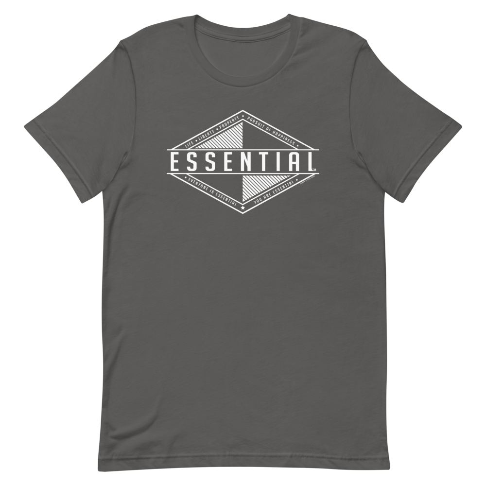 Liberty Is Essential. Short-Sleeve Unisex T-Shirt - Proud Libertarian - Pirate Smile