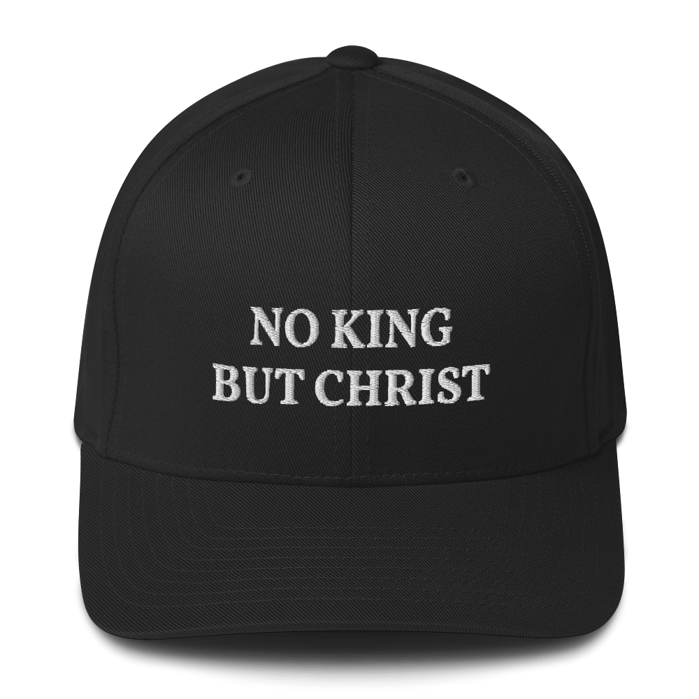 AnarchoChristian - No KIng but Christ FlexFit Hat - Proud Libertarian - AnarchoChristian