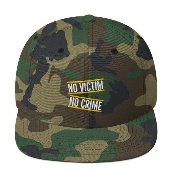 No Victim No Crime Snapback Hat - Proud Libertarian - Proud Libertarian