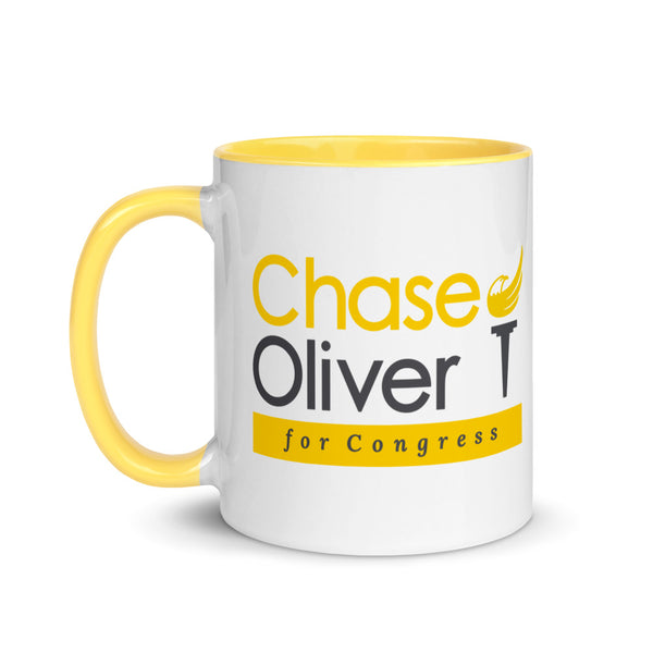 Chase Oliver For Congress Mug with Color Inside - Proud Libertarian