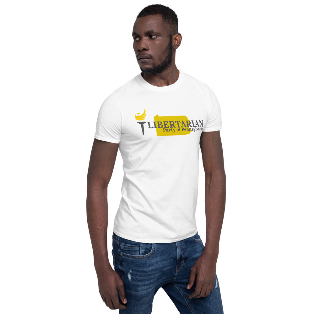 Libertarian Party of Pennsylvania Short-Sleeve Unisex T-Shirt - Proud Libertarian - Proud Libertarian