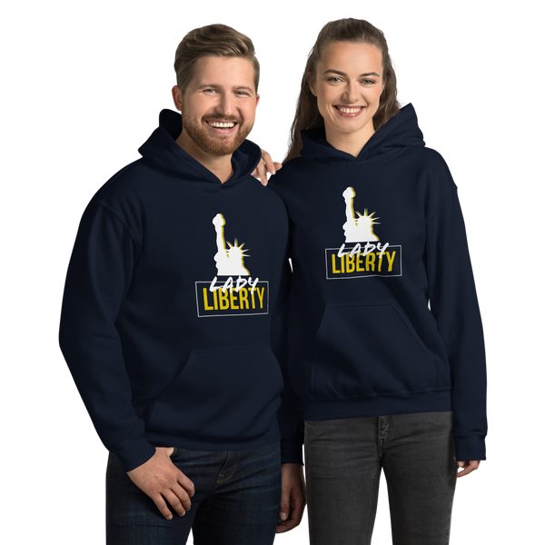 Lady Liberty Unisex Hoodie - Proud Libertarian - Proud Libertarian