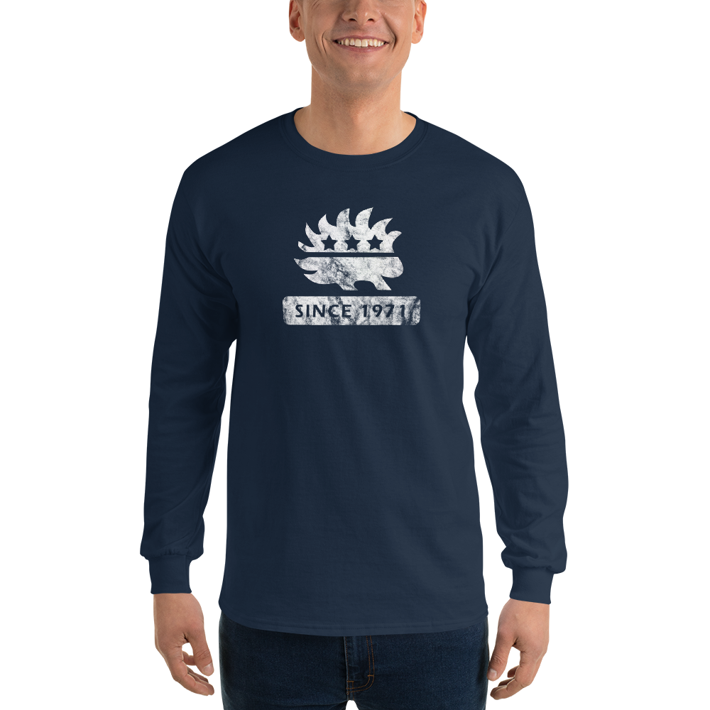 Libertarian Porcupine (Since 1971) Men’s Long Sleeve Shirt - Proud Libertarian - Proud Libertarian