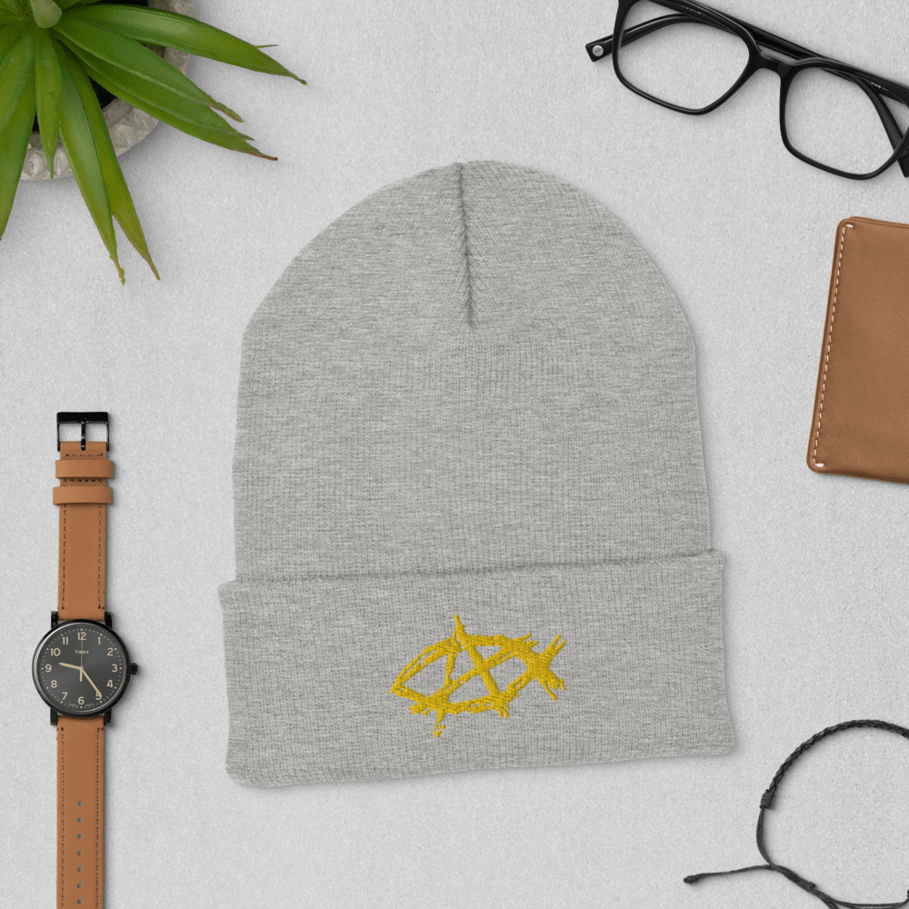 AnarchoChristian Cuffed Beanie - Proud Libertarian - AnarchoChristian