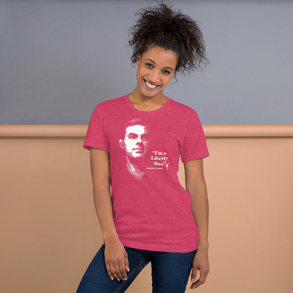 I'm a Liberty Man - Justin Amash Short-Sleeve Unisex T-Shirt - Proud Libertarian - Pirate Smile