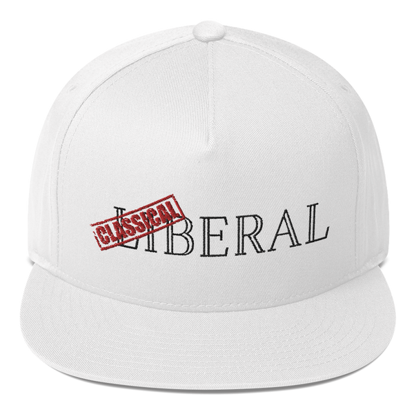 Classical Liberal Flat Bill Cap - Proud Libertarian - Proud Libertarian