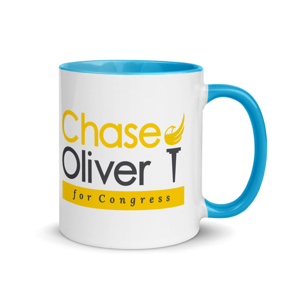 Chase Oliver For Congress Mug with Color Inside - Proud Libertarian