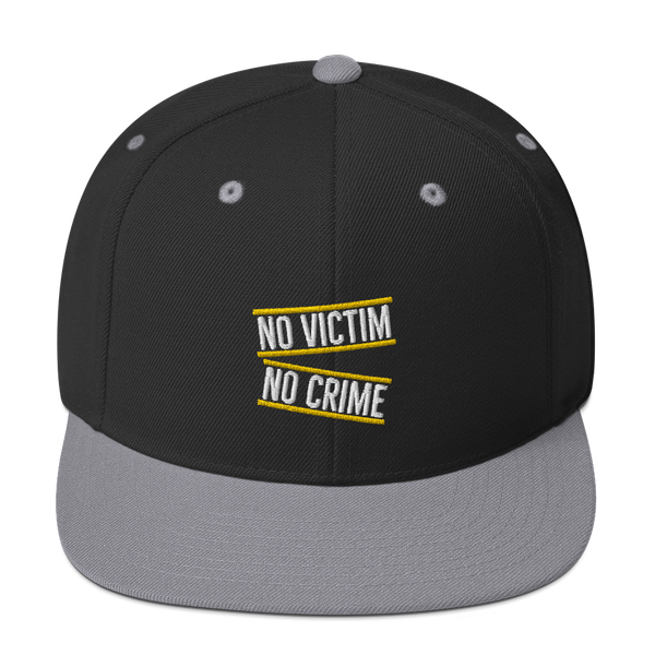 No Victim No Crime Snapback Hat - Proud Libertarian - Proud Libertarian