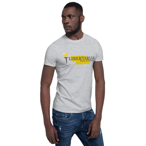 Libertarian Party of Nebraska Short-Sleeve Unisex T-Shirt - Proud Libertarian - Proud Libertarian