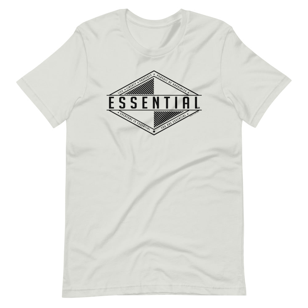 Liberty Is Essential. Short-Sleeve Unisex T-Shirt - Proud Libertarian - Pirate Smile