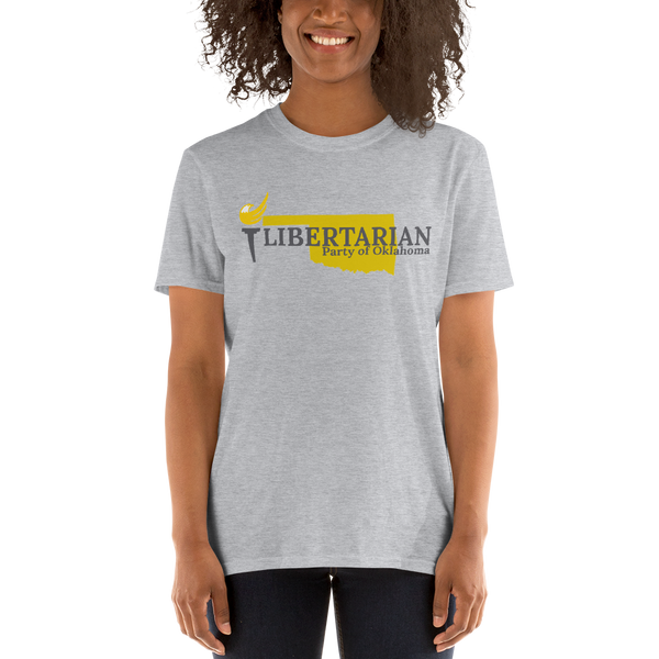 Libertarian Party of Oklahoma Short-Sleeve Unisex T-Shirt - Proud Libertarian - Proud Libertarian