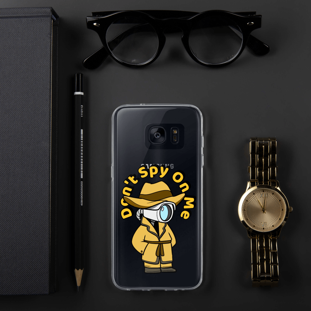 Don't Spy on Me Cartoon Samsung Case - Proud Libertarian - Cartoons of Liberty