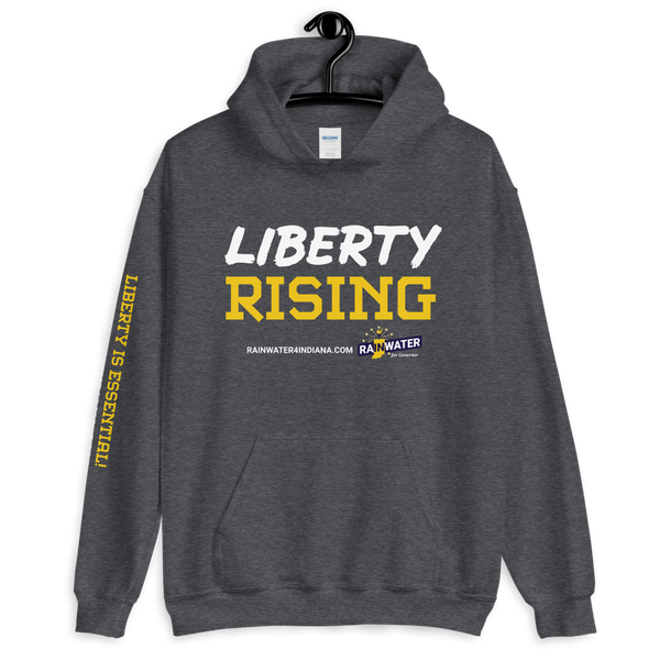 Liberty Rising - Rainwater for Indiana Hoodie - Proud Libertarian - Donald Rainwater