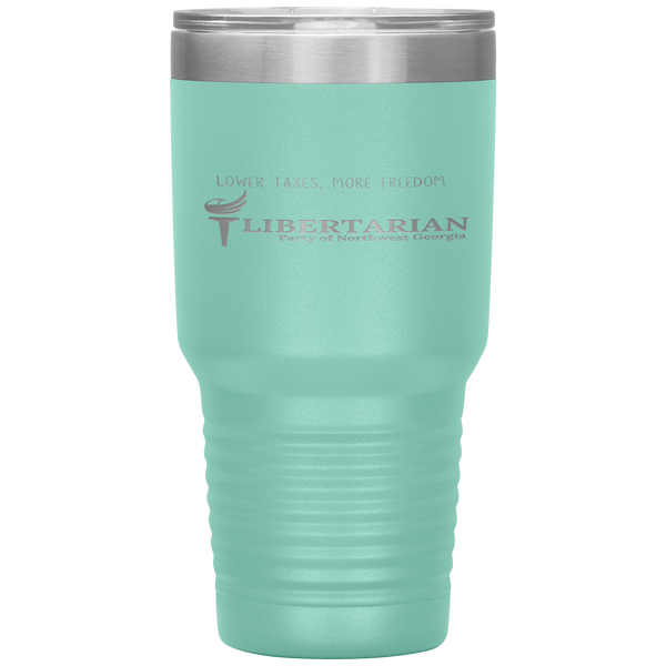 Libertarian Party of Northwest Georgia Tumbler 30oz - Proud Libertarian - Libertarian Party of Georgia