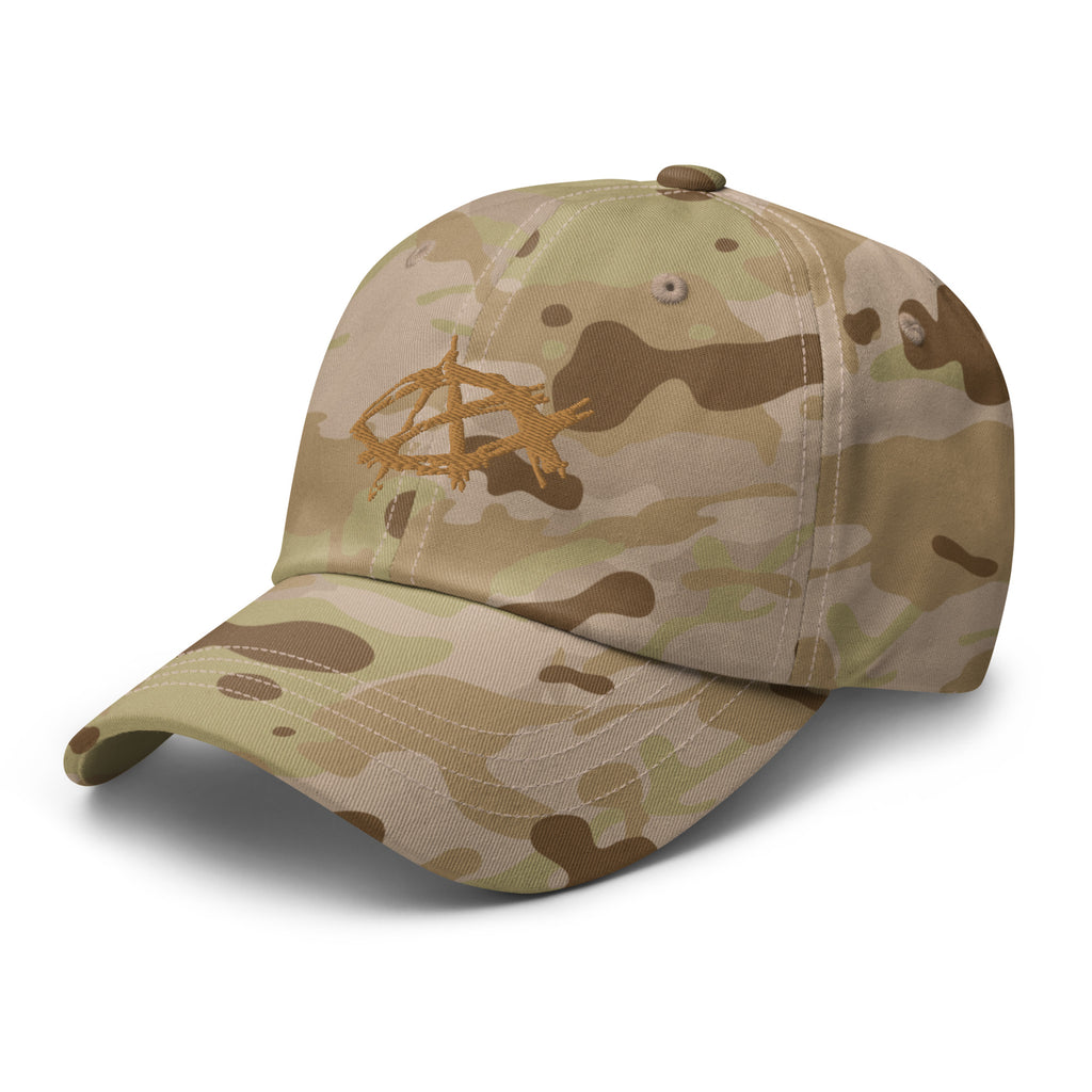 AnarchoChristian Multicam dad hat - Proud Libertarian - AnarchoChristian