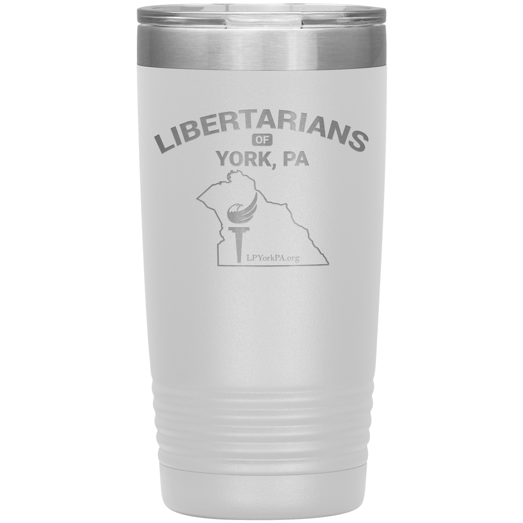 Libertarians of York PA Vaccuum Travel Mug - Proud Libertarian - Libertarian Party of Pennsylvania - York