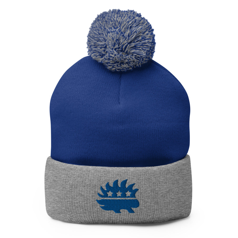 Libertarian Porcupine Pom-Pom Beanie - Proud Libertarian - Proud Libertarian