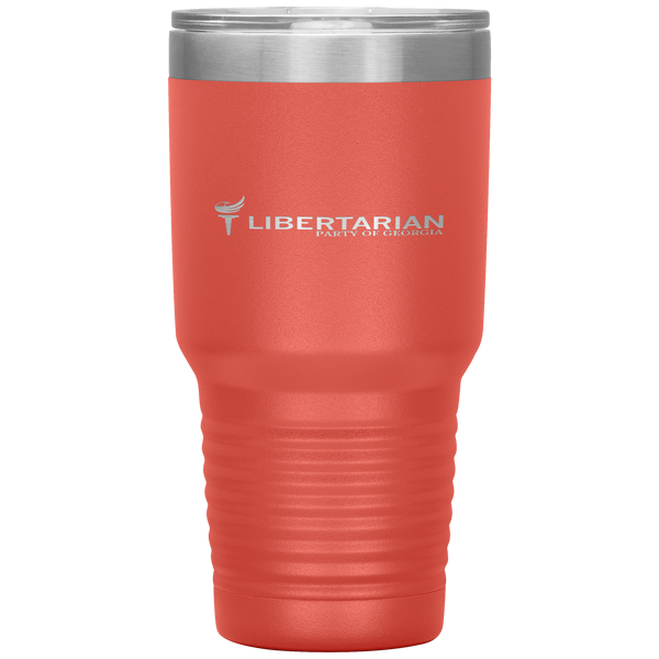 Libertarian Party of Georgia Tumbler 30oz - Proud Libertarian - Libertarian Party of Georgia