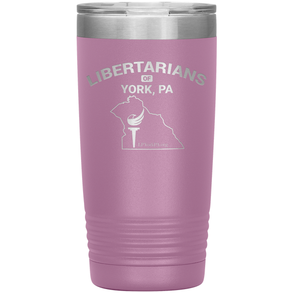 Libertarians of York PA Vaccuum Travel Mug - Proud Libertarian - Libertarian Party of Pennsylvania - York