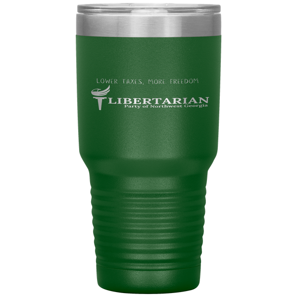 Libertarian Party of Northwest Georgia Tumbler 30oz - Proud Libertarian - Libertarian Party of Georgia