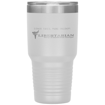 Libertarian Party of Northwest Georgia Tumbler 30oz - Proud Libertarian - Libertarian Party of Georgia