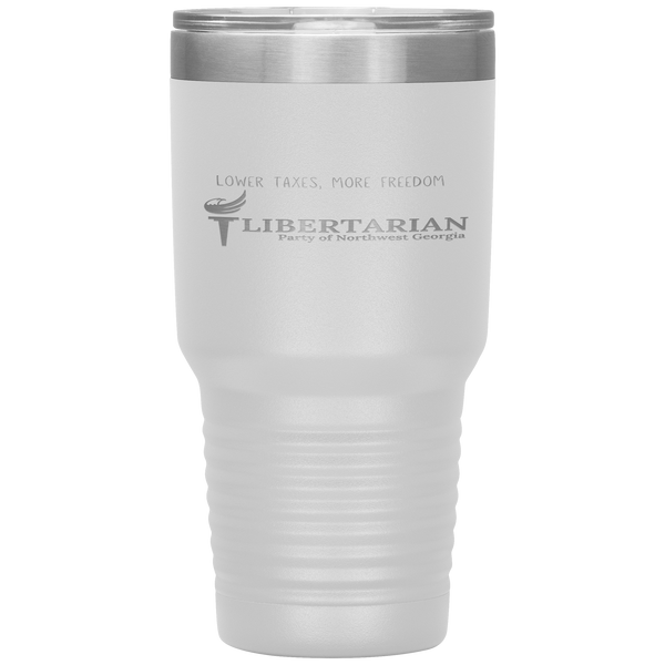 Libertarian Party of Northwest Georgia Tumbler 30oz - Proud Libertarian - Libertarian Party of Georgia