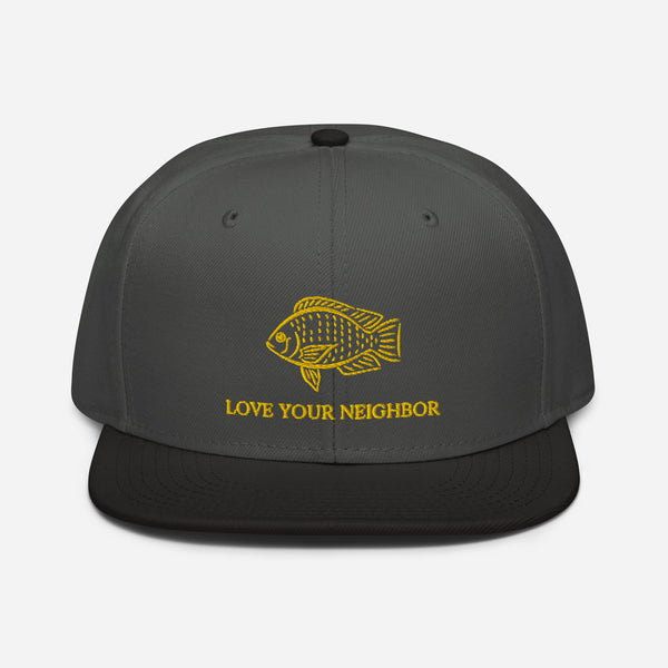 Love your Neighbor Snapback Hat - Proud Libertarian - Owluntaryist