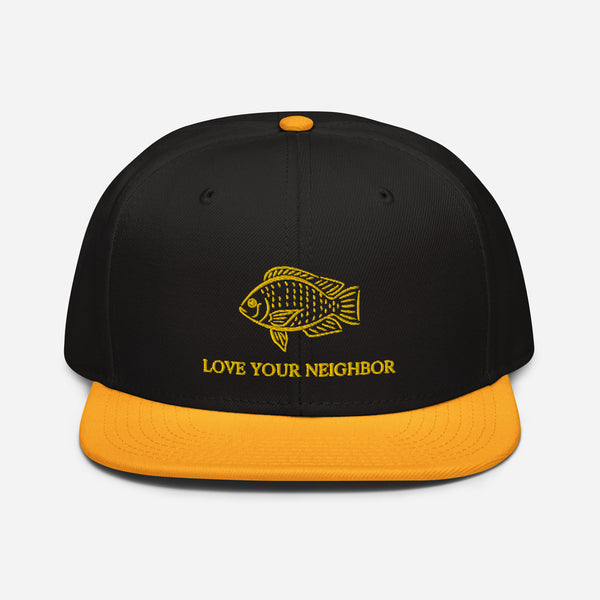 Love your Neighbor Snapback Hat - Proud Libertarian - Owluntaryist