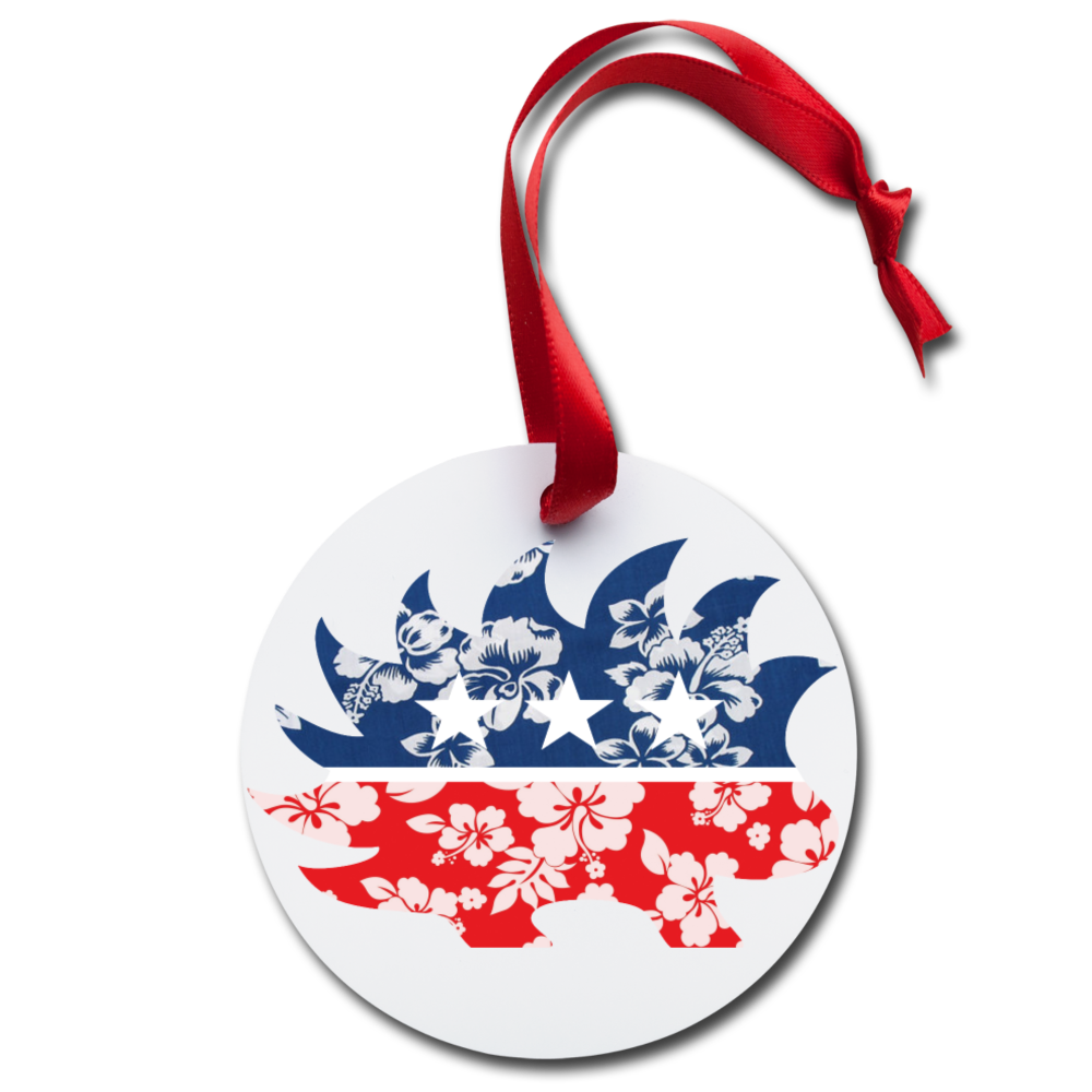 Hawaiian Porcupine Holiday Ornament - Proud Libertarian - Libertarian Frontier