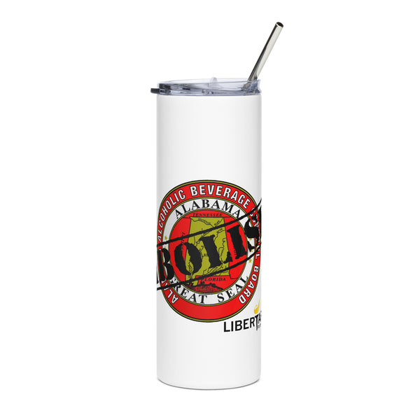 LP Alabama Abolish ABC Stainless steel tumbler - Proud Libertarian - Libertarian Party of Alabama