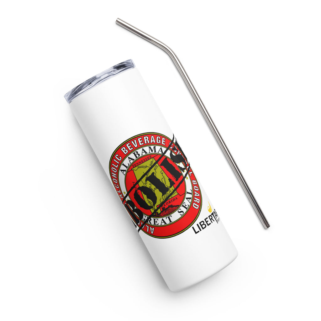 LP Alabama Abolish ABC Stainless steel tumbler - Proud Libertarian - Libertarian Party of Alabama