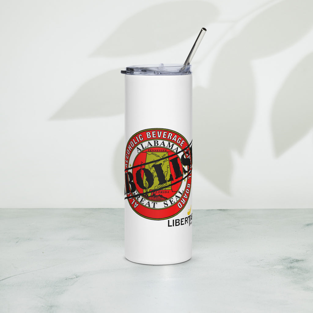 LP Alabama Abolish ABC Stainless steel tumbler - Proud Libertarian - Libertarian Party of Alabama