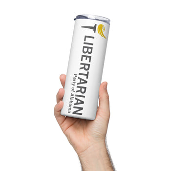 LP Alabama Stainless steel tumbler - Proud Libertarian - Libertarian Party of Alabama