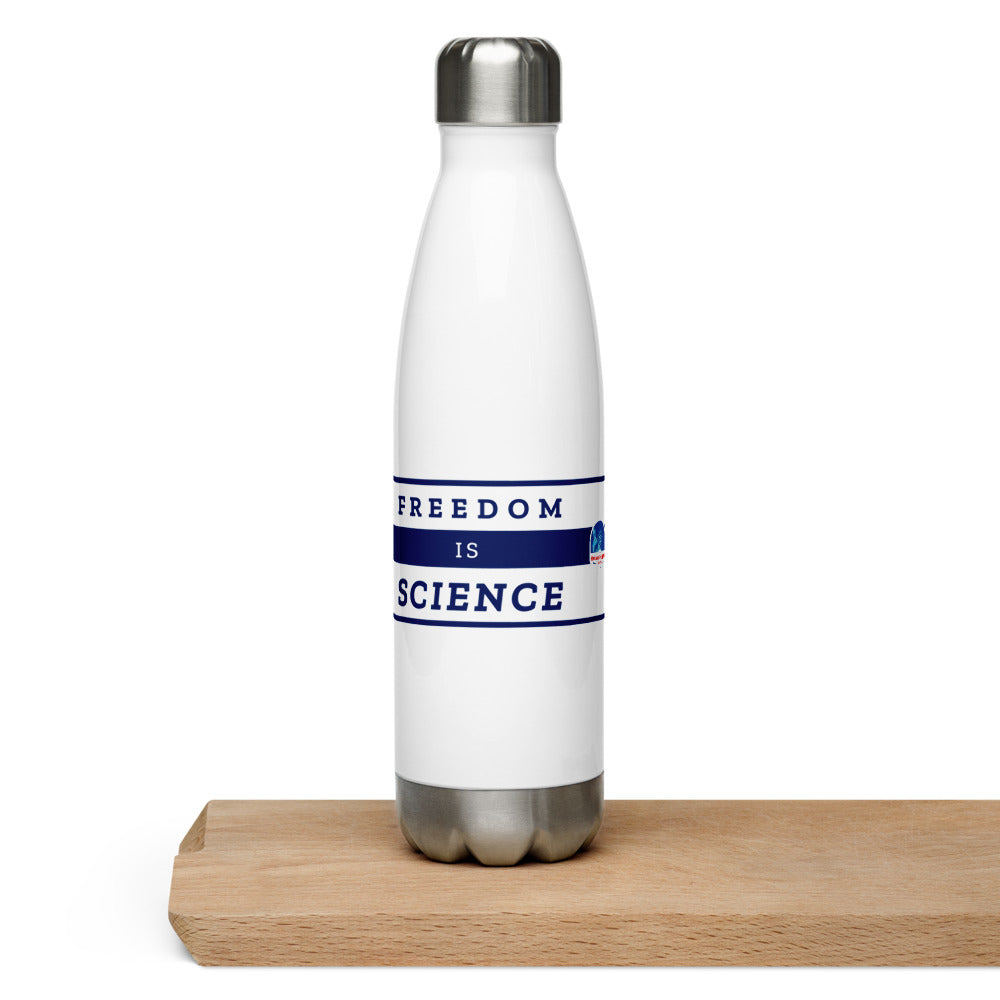 Freedom is Nature, Freedom Is Science Stainless Steel Water Bottle - Proud Libertarian - The Brian Nichols Show