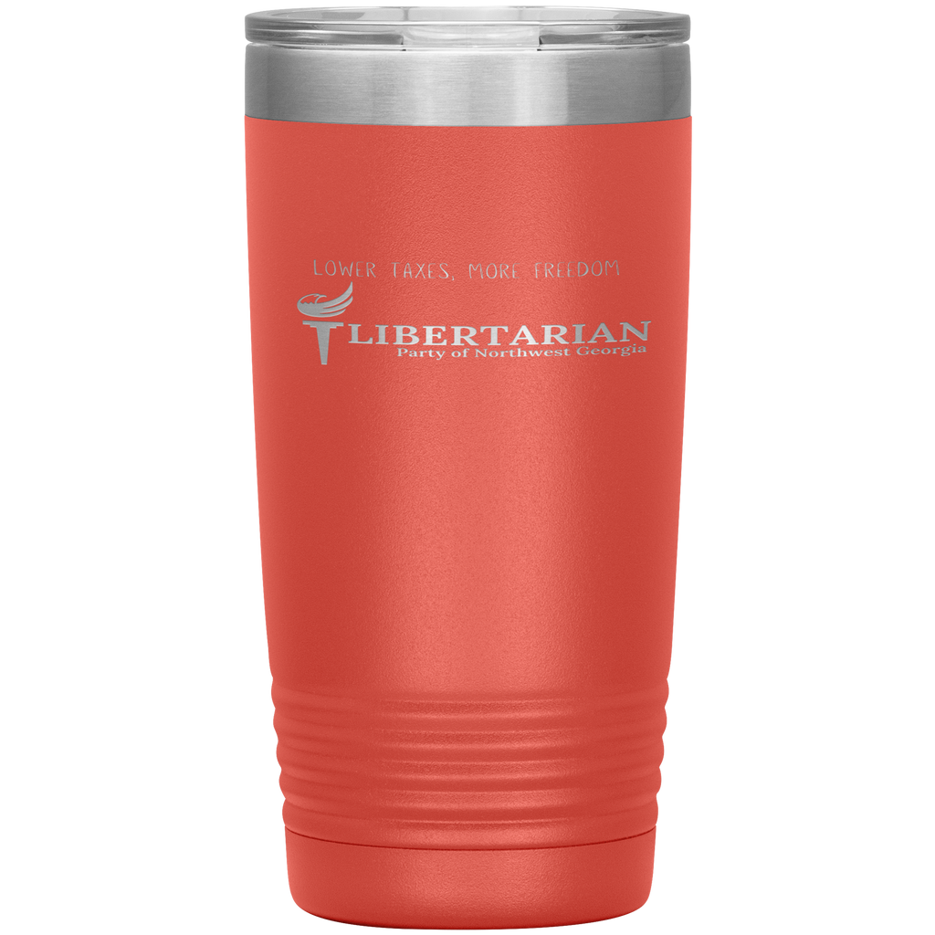 Libertarian Party of Northwest Georgia Tumbler 20oz - Proud Libertarian - Libertarian Party of Georgia