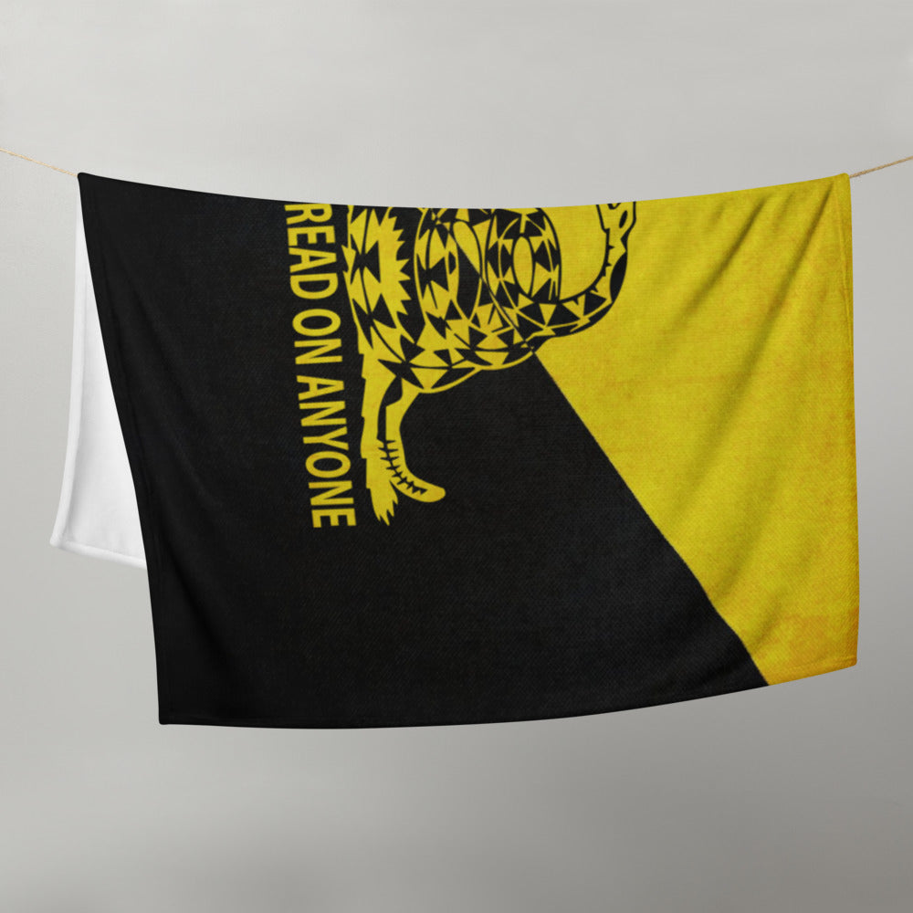 Don't Tread on Anyone Ancap Throw Blanket - Proud Libertarian - Proud Libertarian