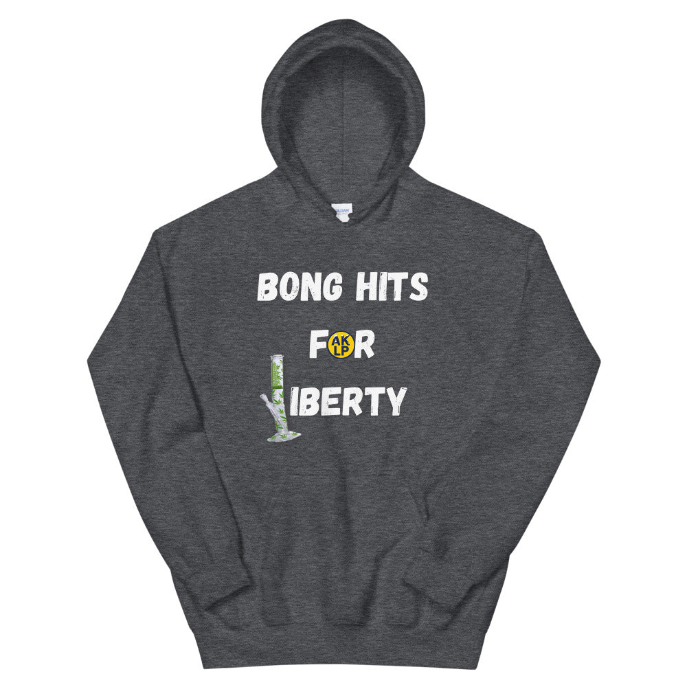 Bong Hits for Liberty Alaska LP Unisex Hoodie - Proud Libertarian - Alaska Libertarian Party