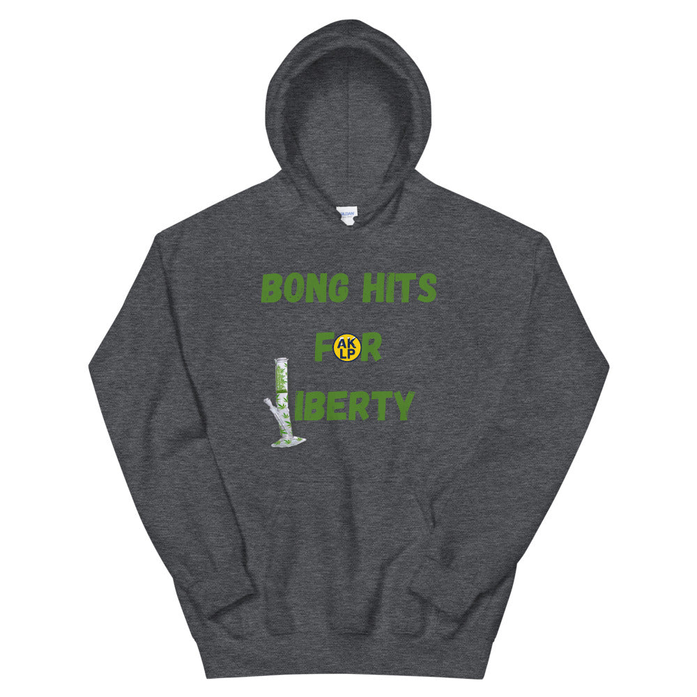 Bong Hits for Liberty Alaska LP Unisex Hoodie - Proud Libertarian - Alaska Libertarian Party