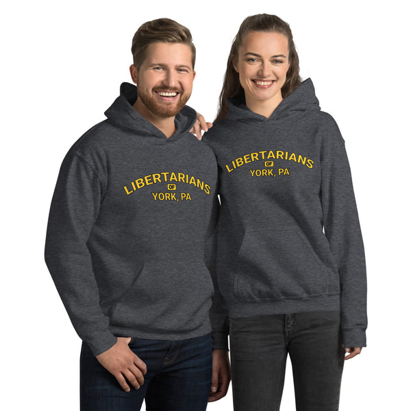 Libertarians of York PA Unisex Hoodie - Proud Libertarian - Libertarian Party of Pennsylvania - York