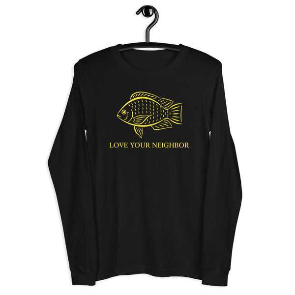 Love your Neighbor Long Sleeve Tee - Proud Libertarian - Owluntaryist