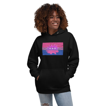 Libertarian Porcupine - LGBTQ - Bisexual Unisex Hoodie - Proud Libertarian - Proud Libertarian