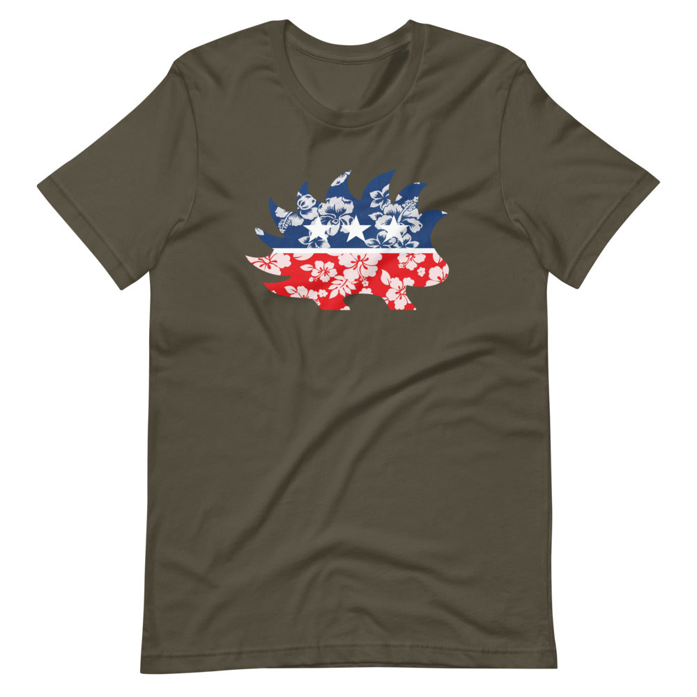 Hawaiian Porcupine Short-Sleeve Unisex T-Shirt - Proud Libertarian - Libertarian Frontier