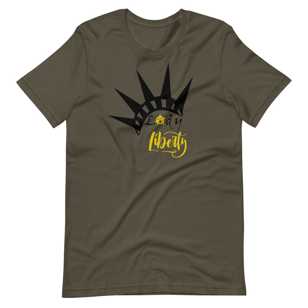 Lady Liberty Short-Sleeve Unisex T-Shirt - Proud Libertarian - Rachael Revolution